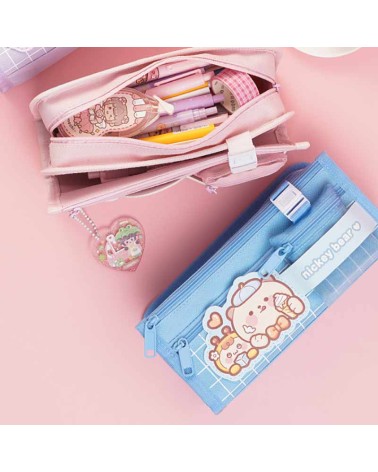 Trousse Kawaii en Tissu Oxford