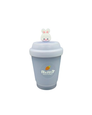 Gobelet Lapin avec Couvercle Rose Pastel