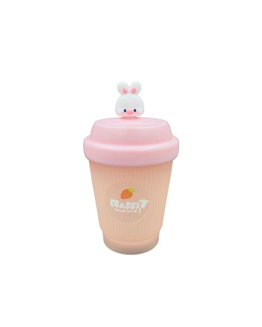 Gobelet Lapin avec Couvercle Rose Pastel